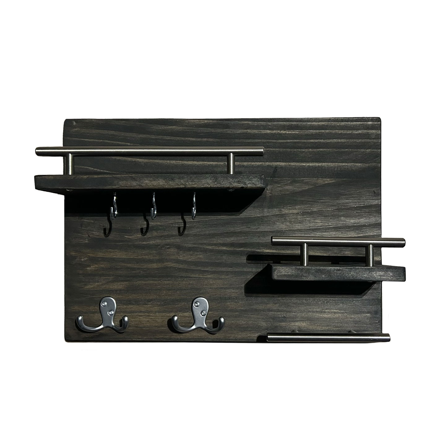 "Heading Out" Pine Entryway Shelf