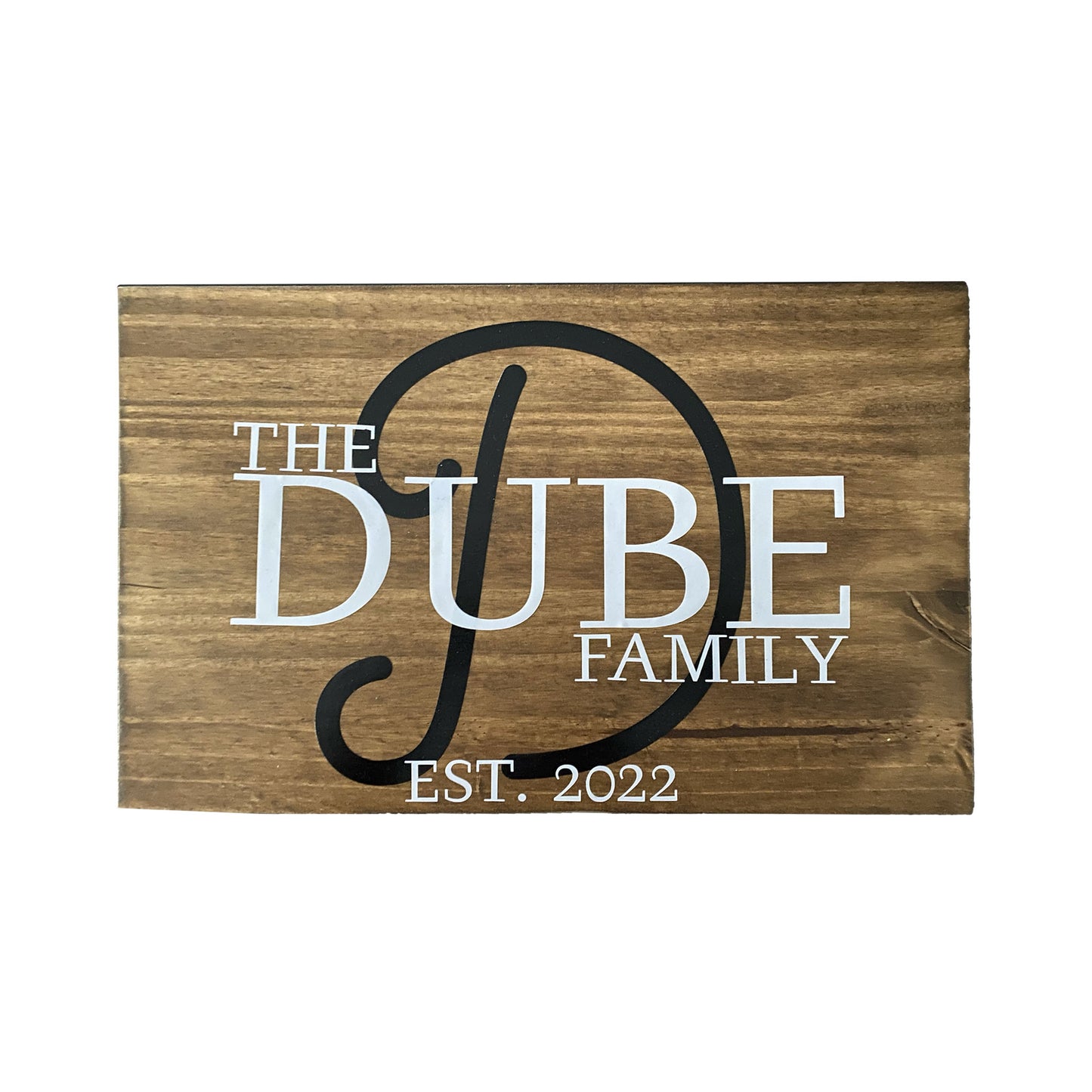 Indoor Farmhouse Family Name Sign