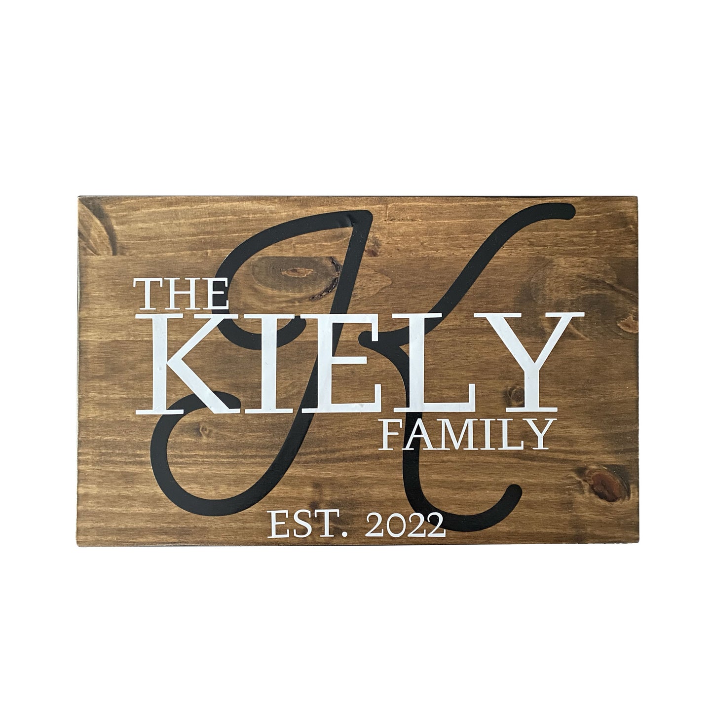Indoor Farmhouse Family Name Sign