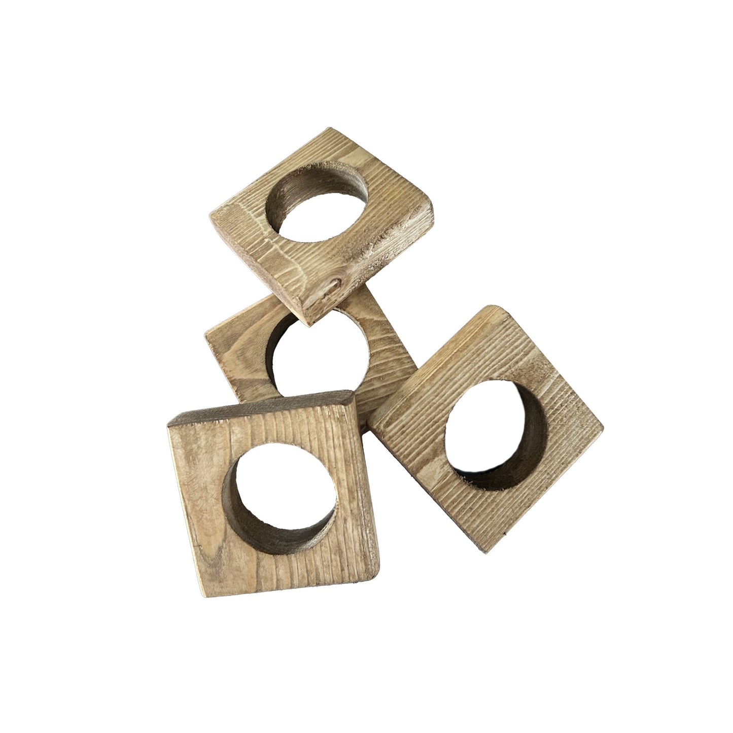 Modern Pine Napkin Holder Rings
