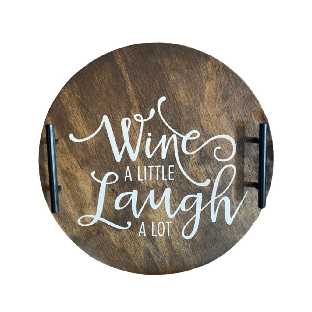 Round Lazy Susan with Handles