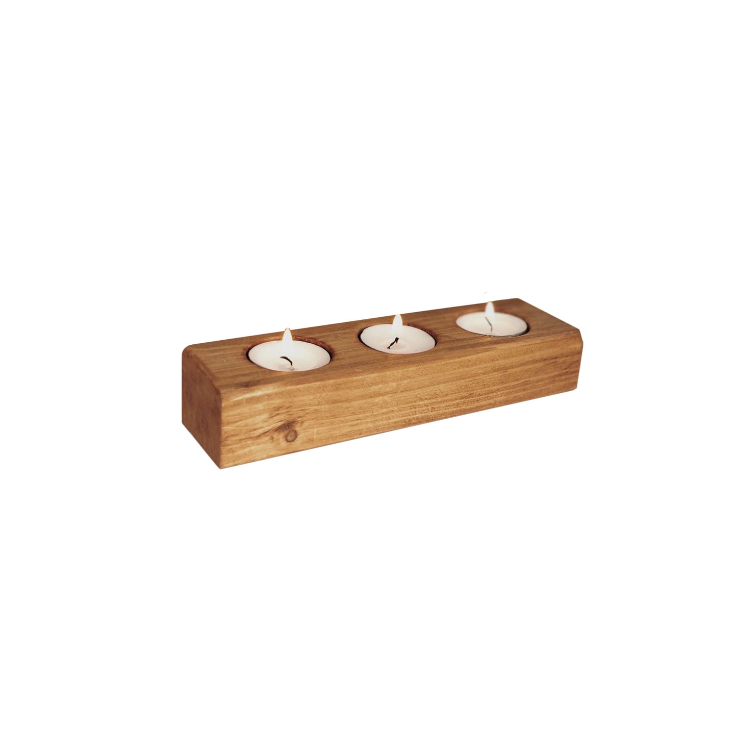 Rustic Spruce Candle Holder