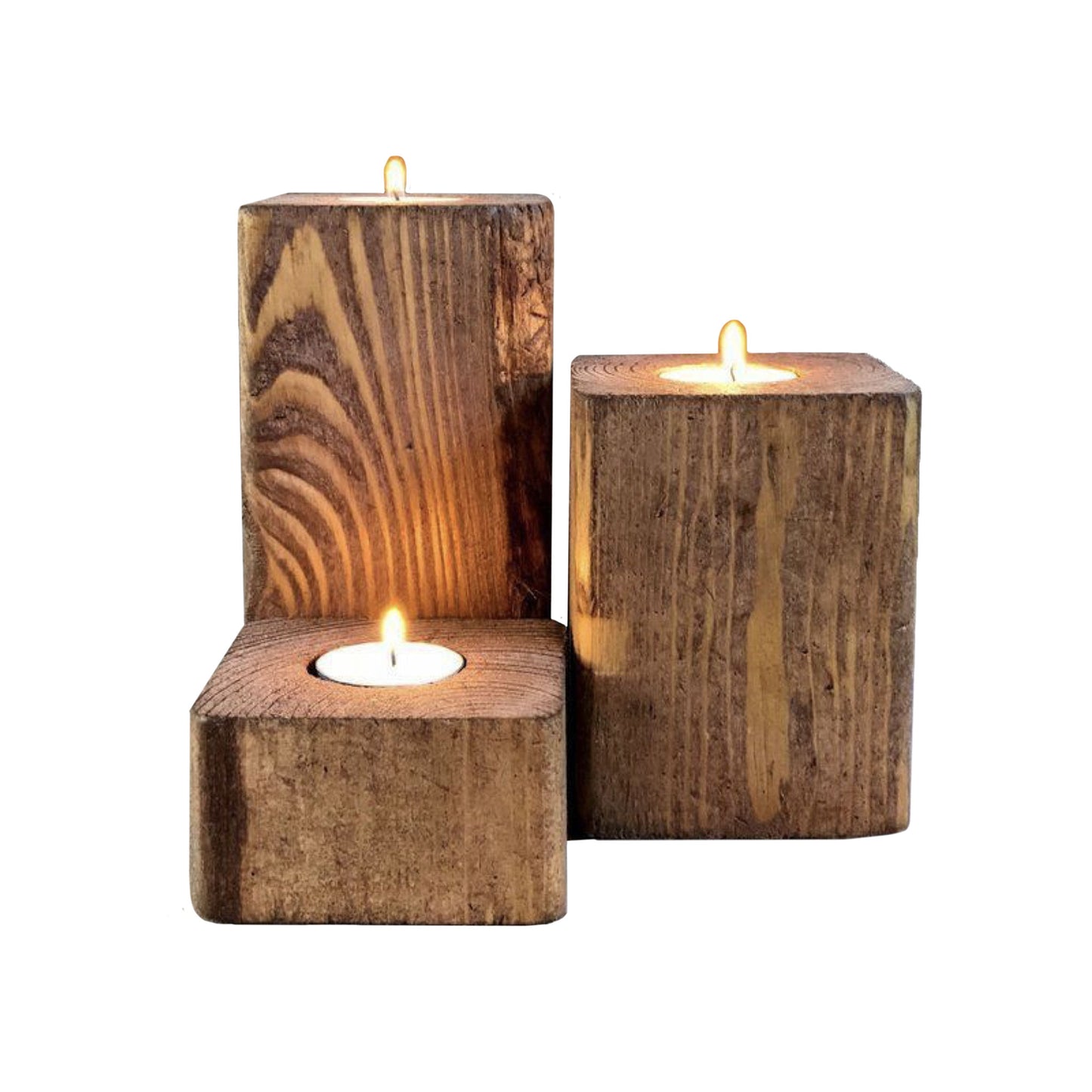 Cedar Candle Holder (4x4)