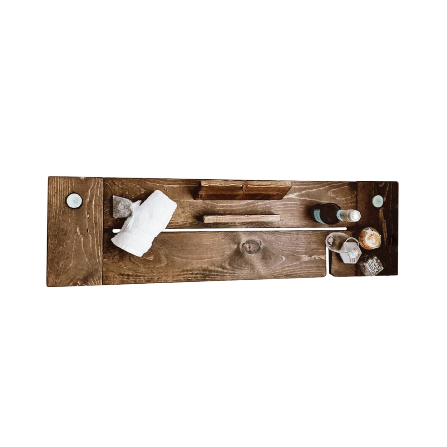 Two Piece Pine Bath Caddy