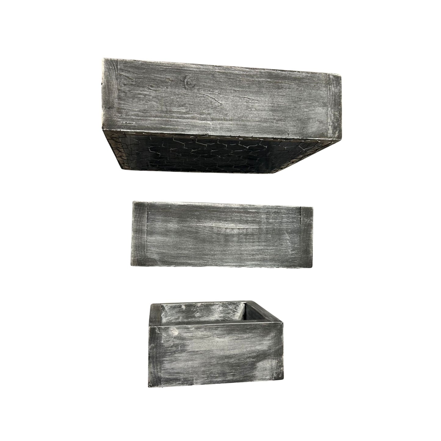 Chicken Wire Shelf Trio