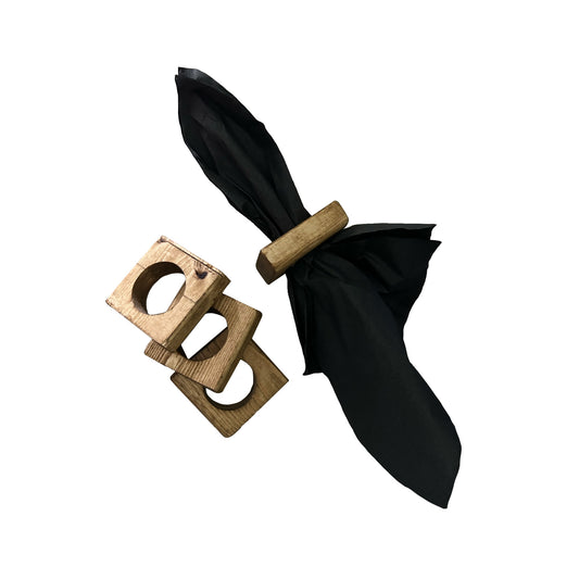 Modern Pine Napkin Holder Rings