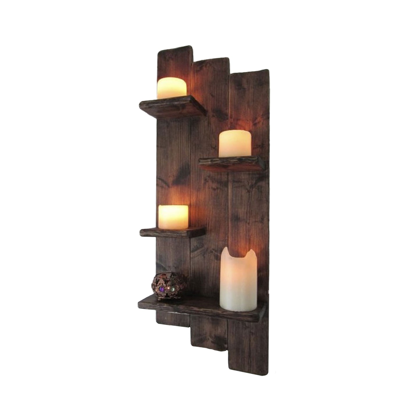 Pine Candles n' Things Wall Shelf