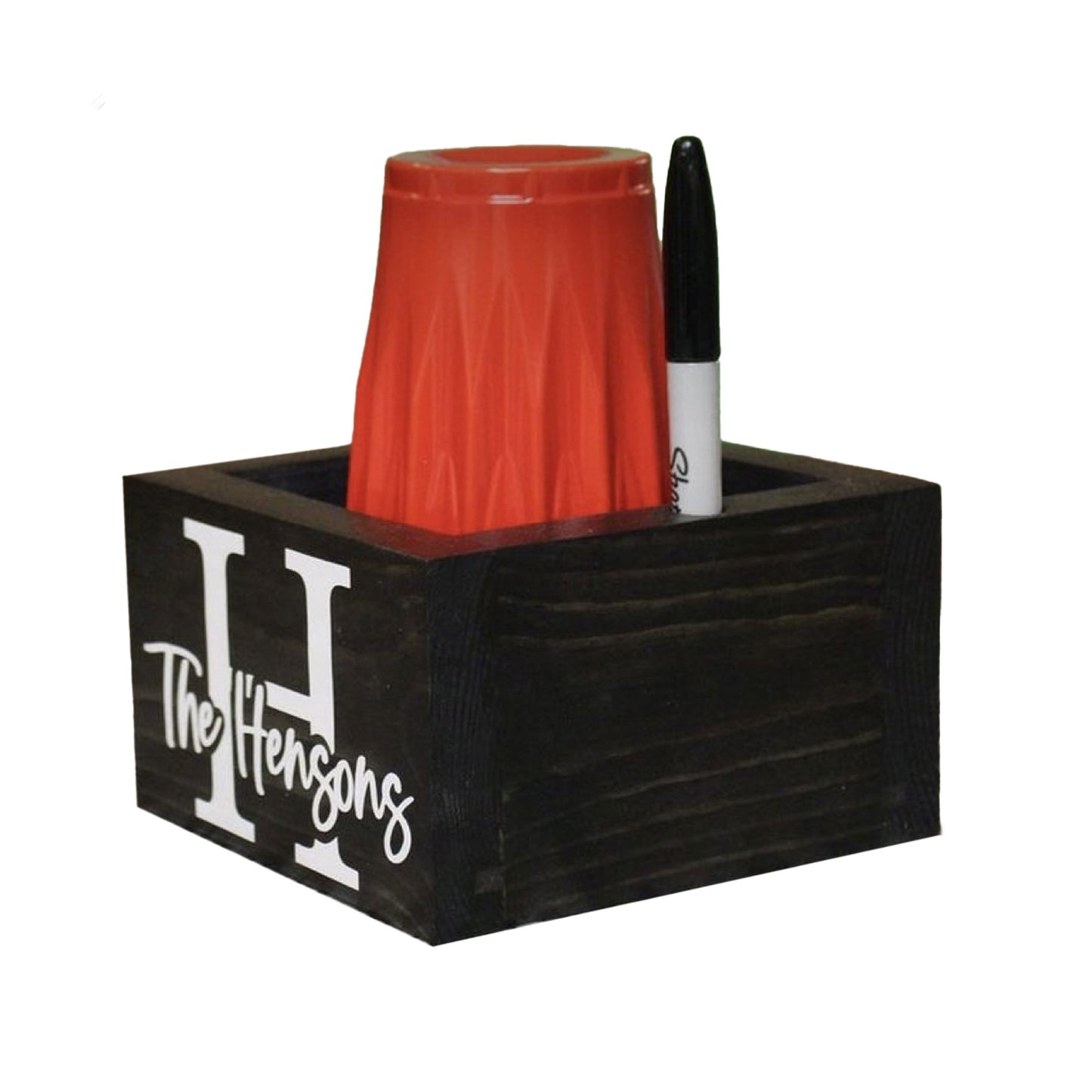 Large Pine Party Cup & Marker Stand