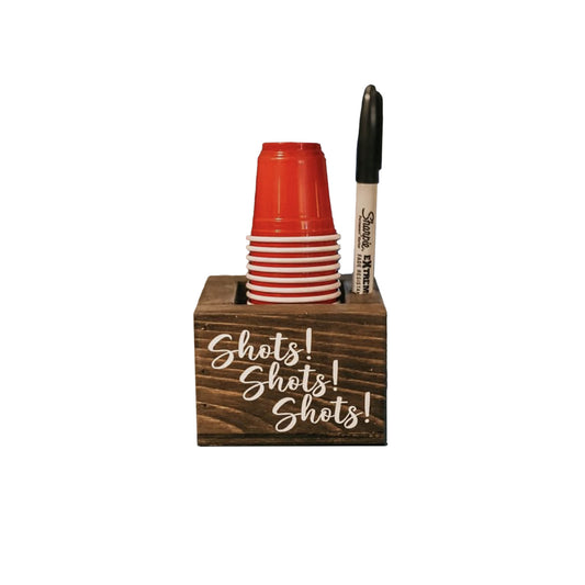 Pine Shot Cup & Marker Stand