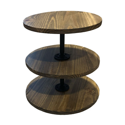 Round Triple-Tier Dessert Stand
