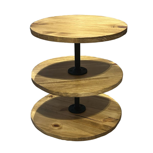 Round Triple-Tier Dessert Stand