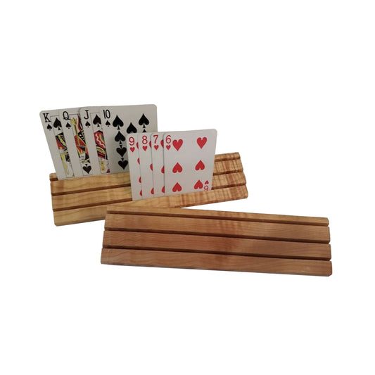 Sleek Triple Slot Spruce Card Holder