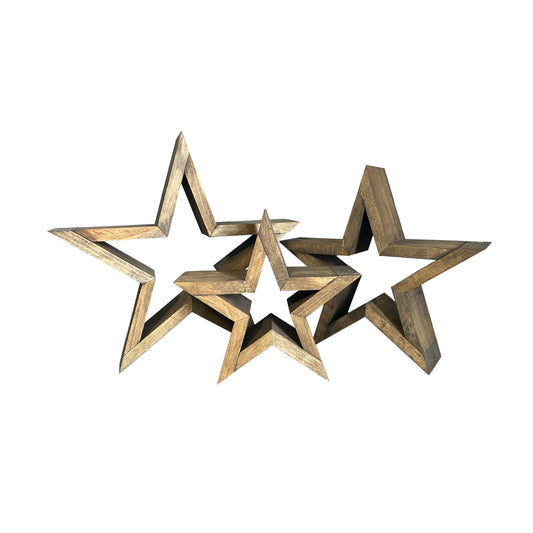 Solid Pine Farmhouse Stars