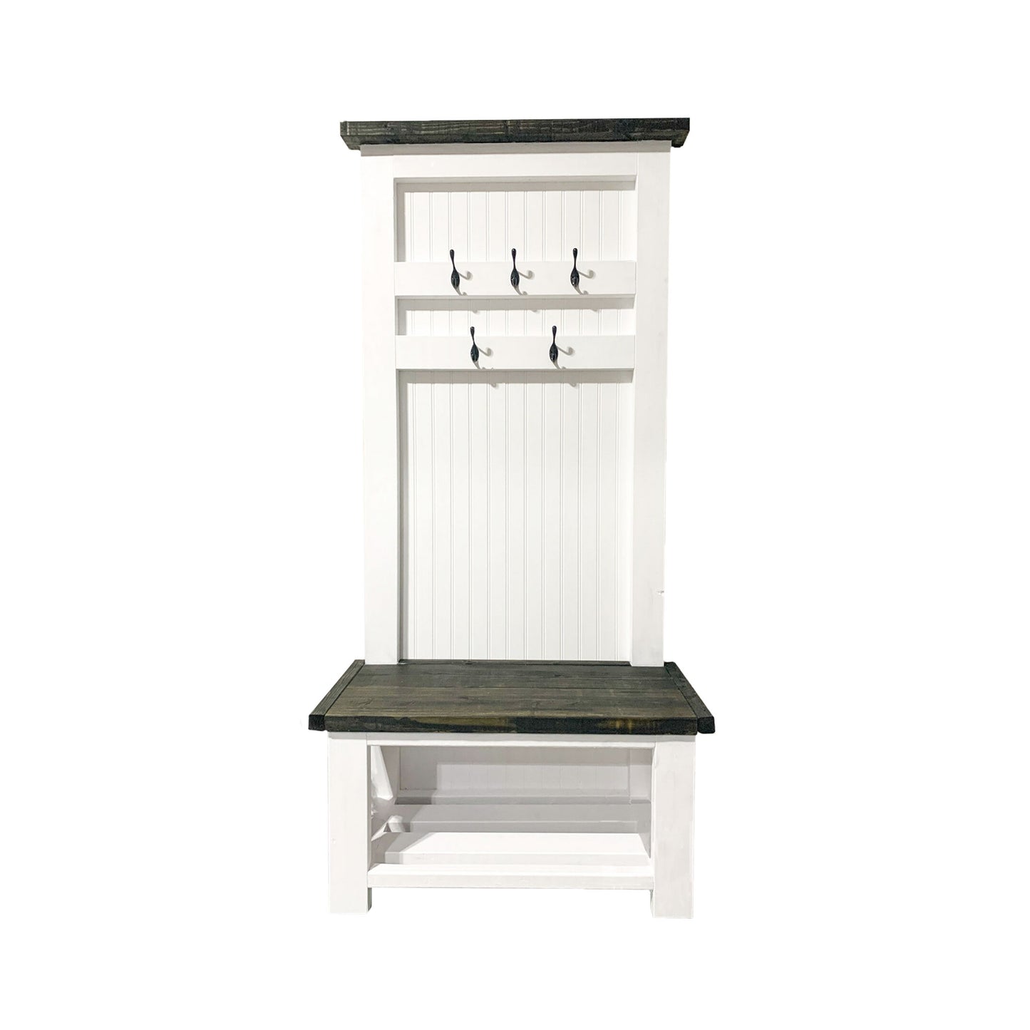 Spruce Entryway Coat Rack + Bench