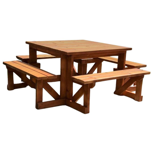 Square Picnic Table, Pressure Treated