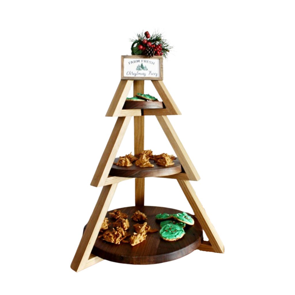 Christmas Tree Three-Tier Dessert Stand