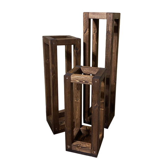 Uncovered Wood Lantern