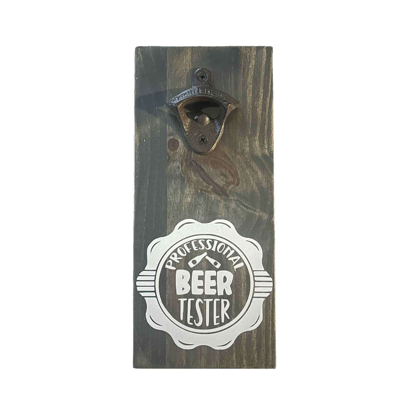 Wall Mounted Pine Bottle Opener