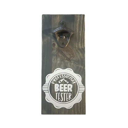 Wall Mounted Pine Bottle Opener