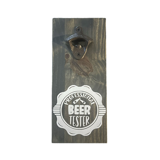 Wall Mounted Pine Bottle Opener