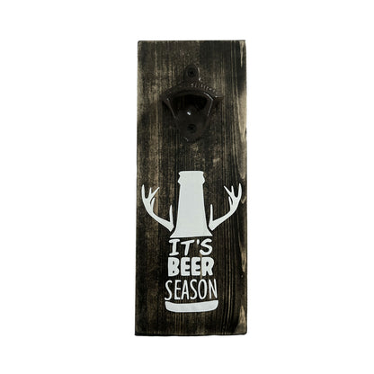 Wall Mounted Pine Bottle Opener