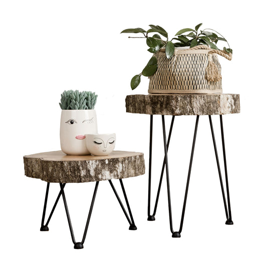 Wood Slab Stand or Side Table