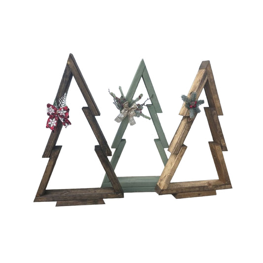 Standing Wooden Christmas Tree